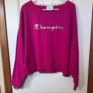 Champion Fuchsia Crewneck Sweatshirt